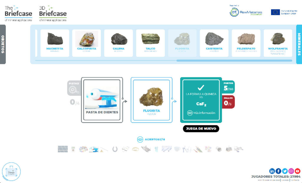 imagen: Juego Web - The Briefcase Game of Mineral Applications